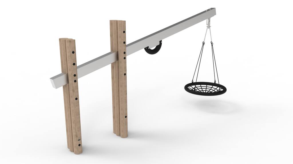 Girafgynge Rede, Robinia / stål