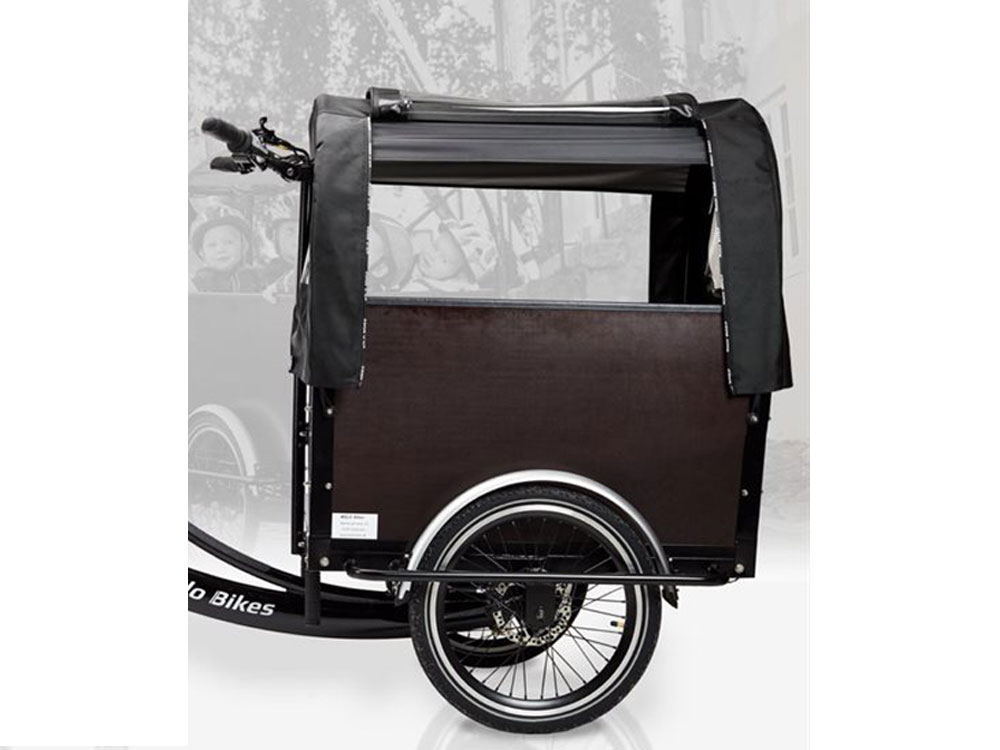 Kaleche til ladcykel 4 børn