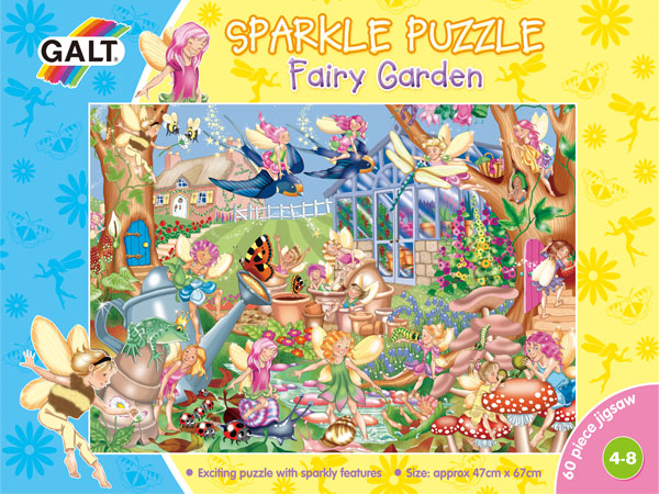 Puslespil Sparkle Fairy Garden 4+ 