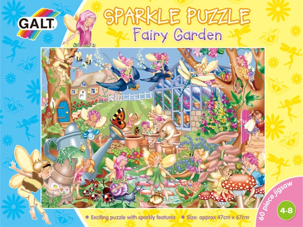 Puslespil Sparkle Fairy Garden 4+