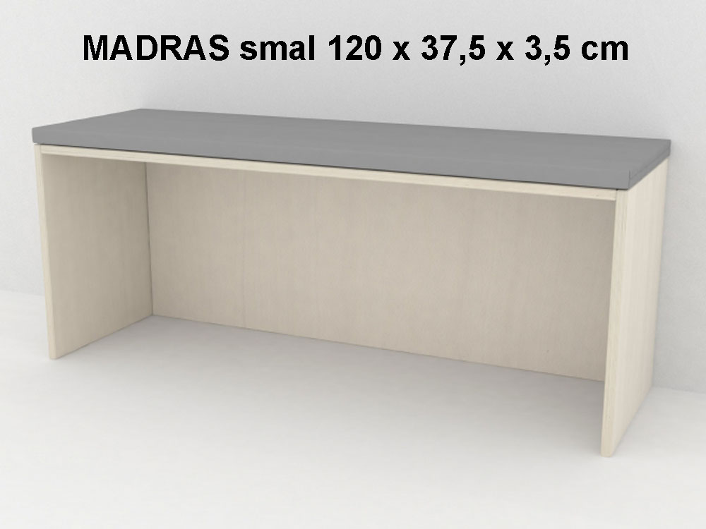 Madras til legebænk 3 rum, smal