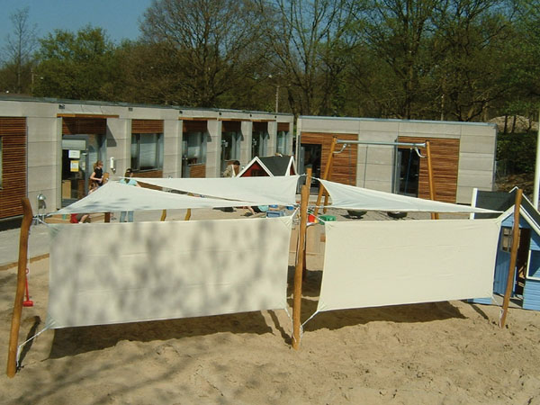 Solsejlsystem "S" 5 sejl incl. 5 stolper