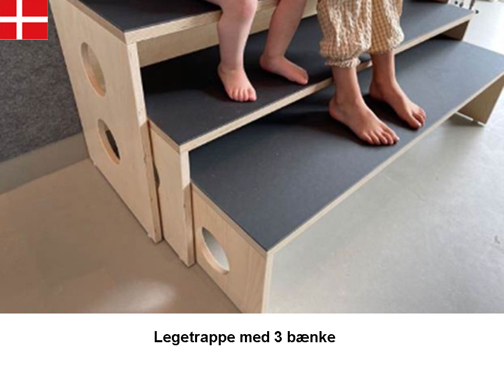 LEGETRAPPE, 3 bænke