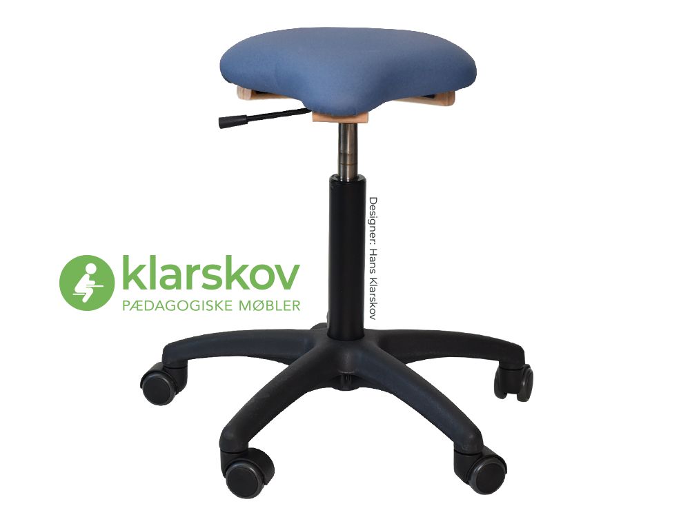 Ergoret Arbejdsstol blå 37-54 cm 