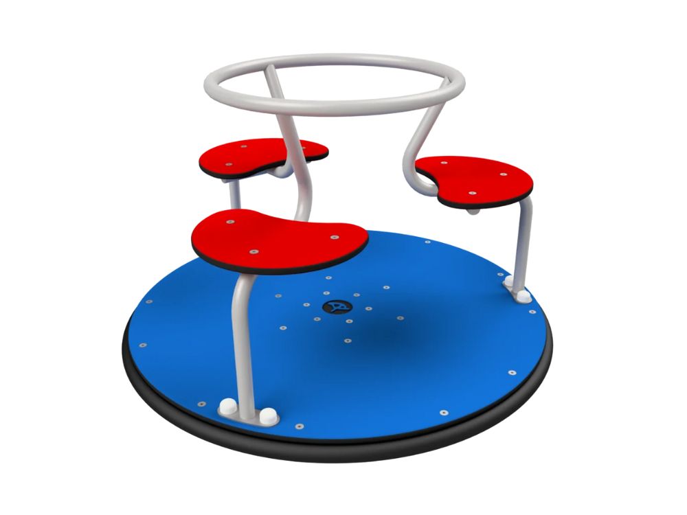 Karrusel med siddepladser, 3 børn